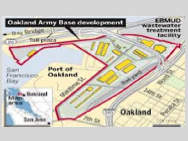 Port of Oakland Map of Service